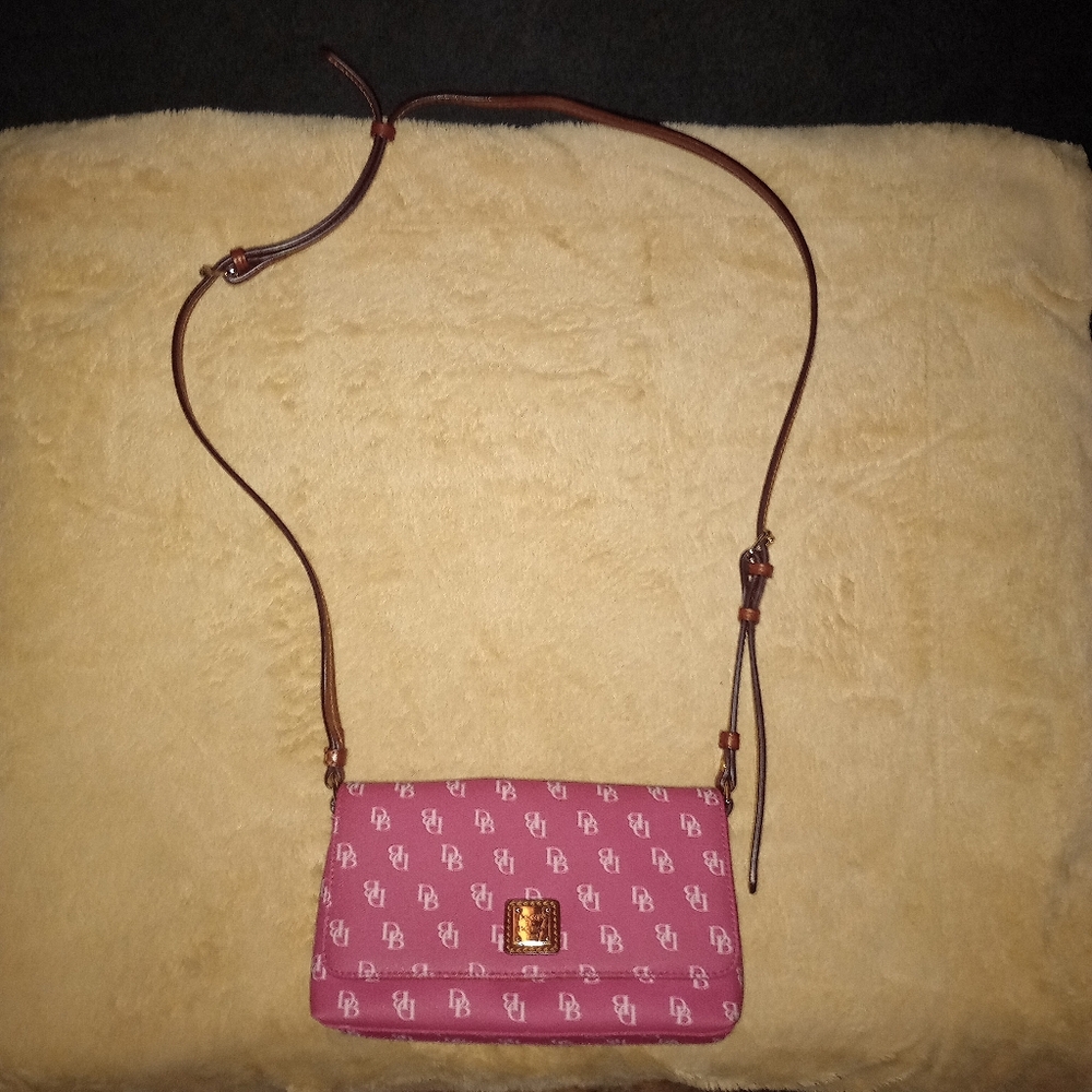 Dooney & Bourke Pink Signature leather Crossbody bag